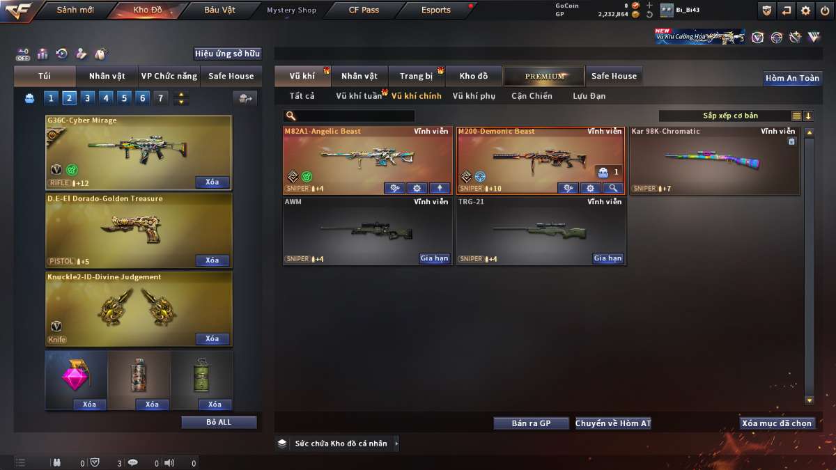 shop acc cf uy tin gia re